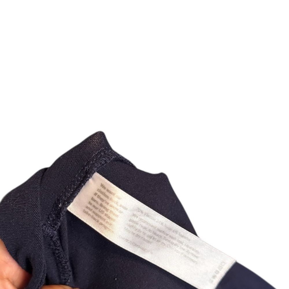 Eileen Fisher Deep Navy Slim Cropped Pants - Picture 6 of 6